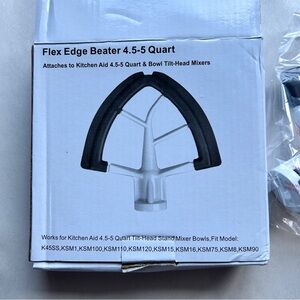 4.5/5 QT Flex Edge Beater for KitchenAid Mixer, Flat Paddle Beater Attachment